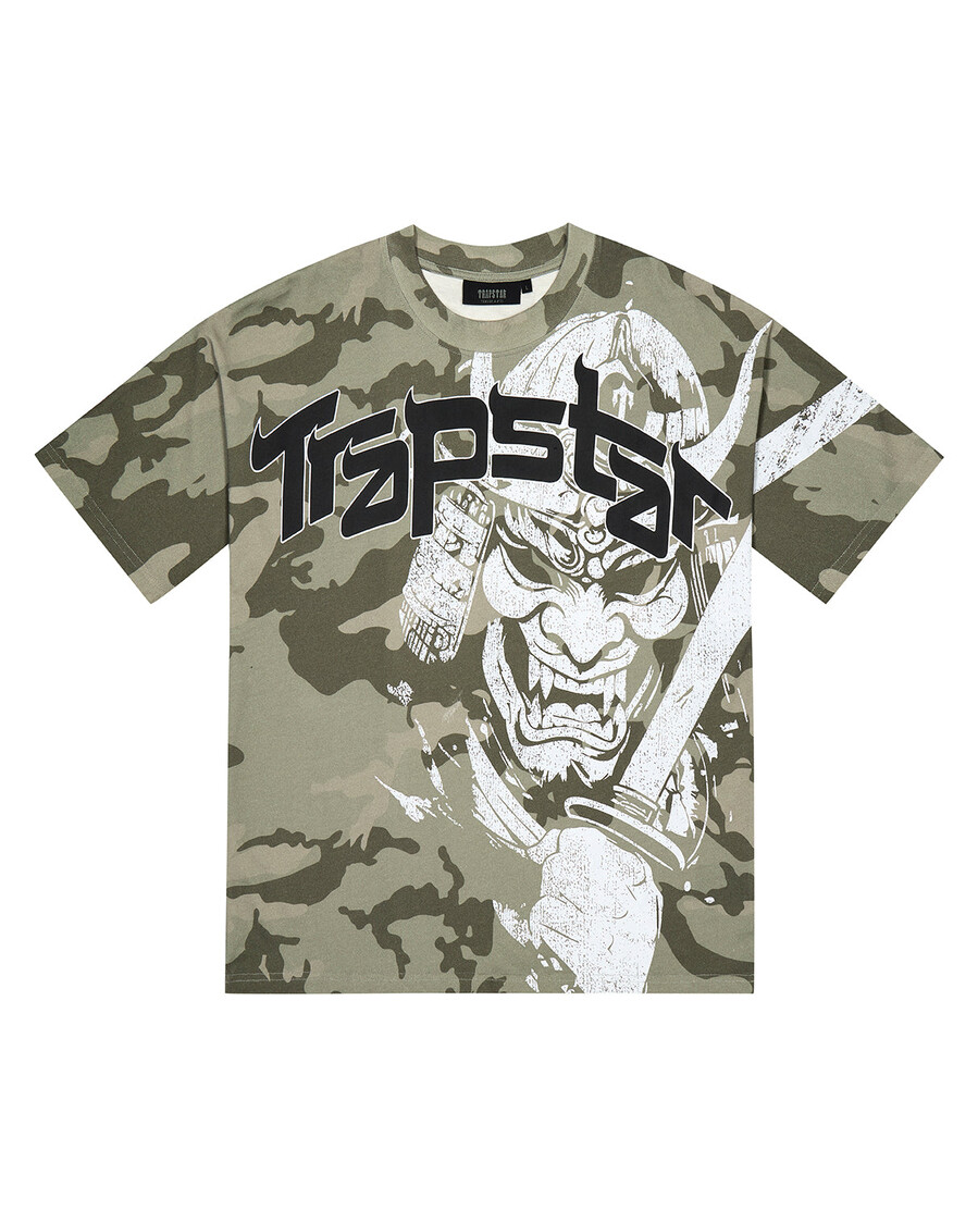 camiseta de camuflaje samurái - caqui