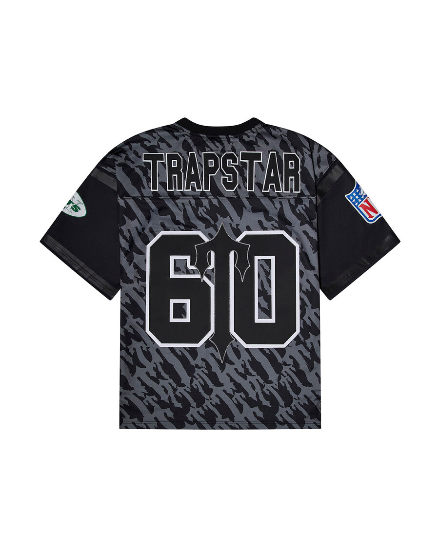 camiseta legacy de los jets de trapstar x nfl del 60.º aniversario negra