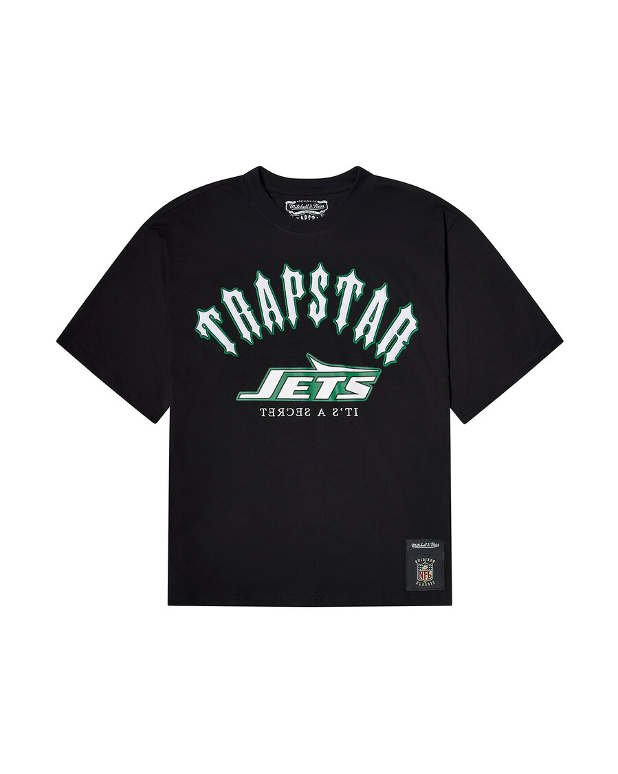 camiseta con el logotipo irongate de trapstar x nfl jets - negra