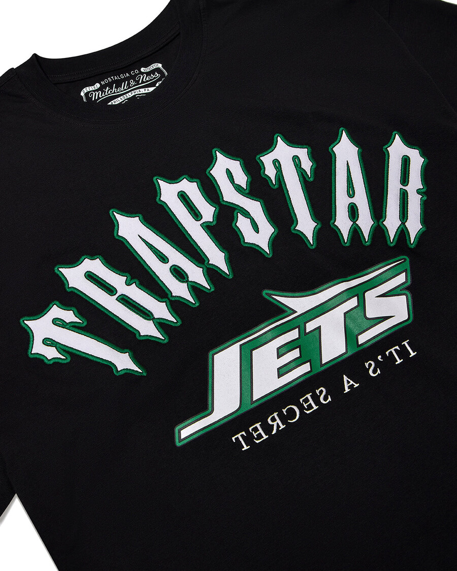 camiseta con el logotipo irongate de trapstar x nfl jets - negra