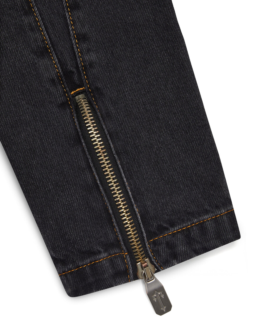 chaqueta vaquera irongate con panel en t - negro lavado*