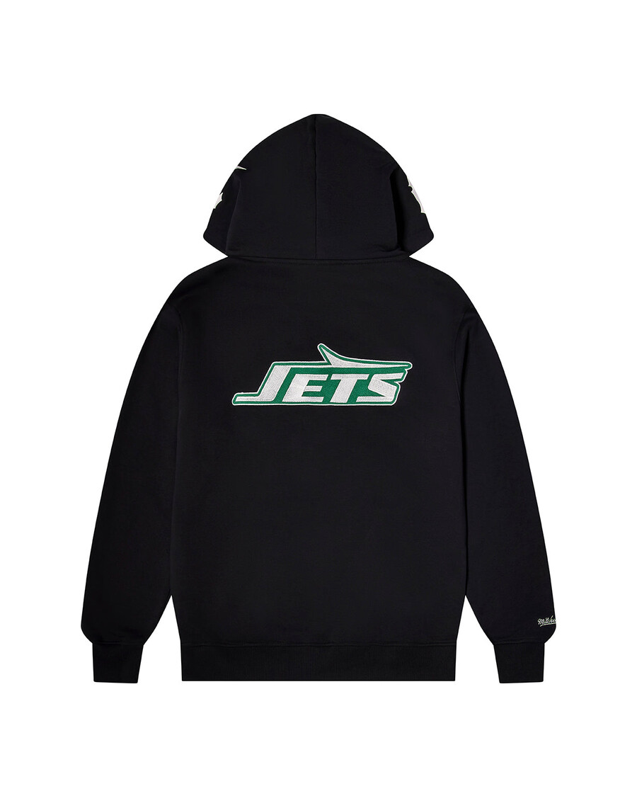 sudadera con capucha trapstar x nfl jets - negra