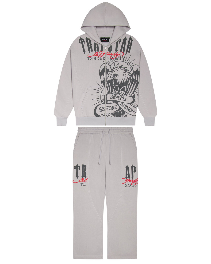 jogger dbd de trapstar x ed hardy - gris